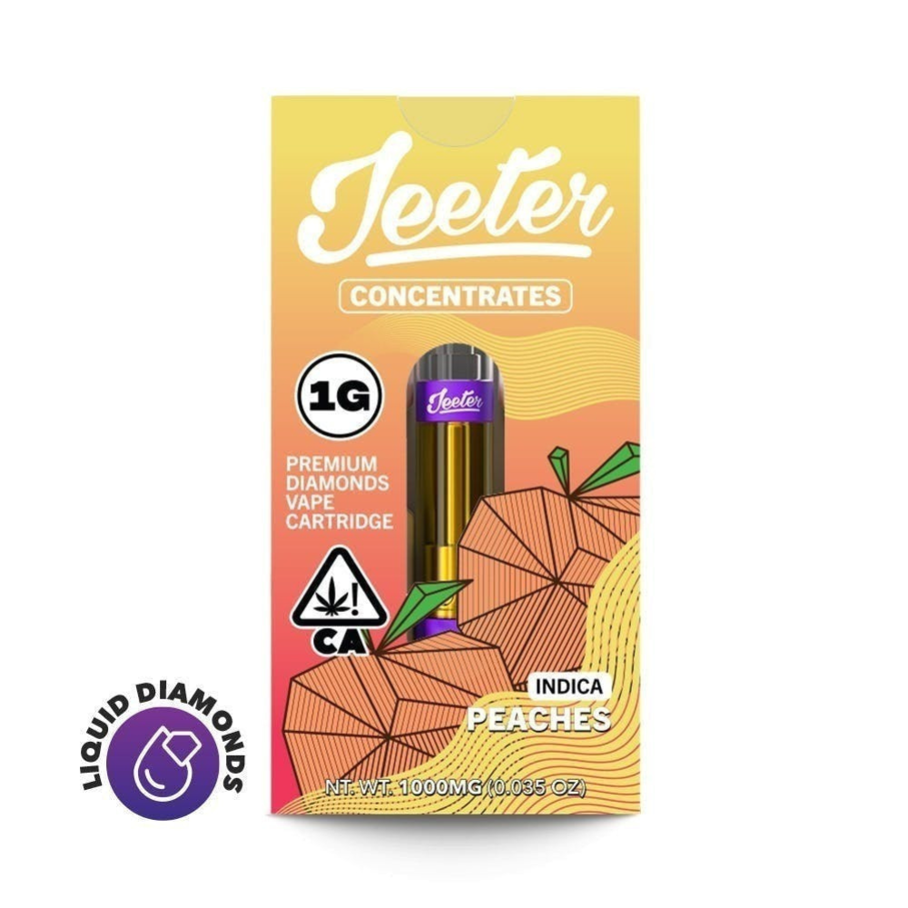 1g Peaches Liquid Diamond Juice (510 Thread) - Jeeter picture
