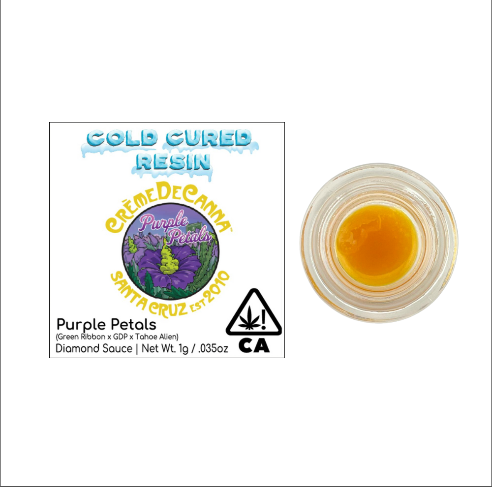 1g Purple Petals Cold Cured Diamond Sauce - Creme De Canna picture