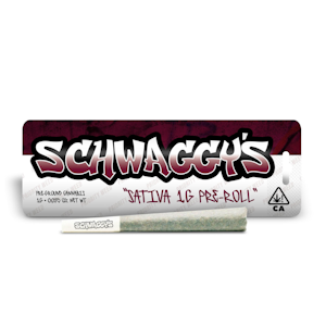 SCHWAGGY'S - 1g Sativa Blend Pre-Roll - Schwaggy's