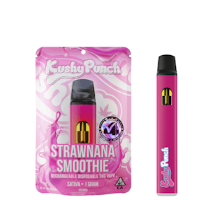 KUSHY PUNCH - 1g Sativa Strawnana Smoothie (Ready-to-Use) - Kushy Punch