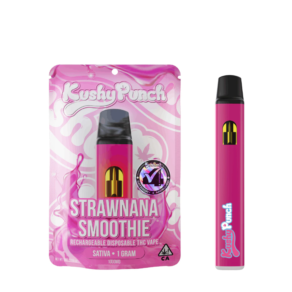 Kushy Punch - 1g Sativa Strawnana Smoothie (Ready-to-Use) - Kushy Punch Main Image