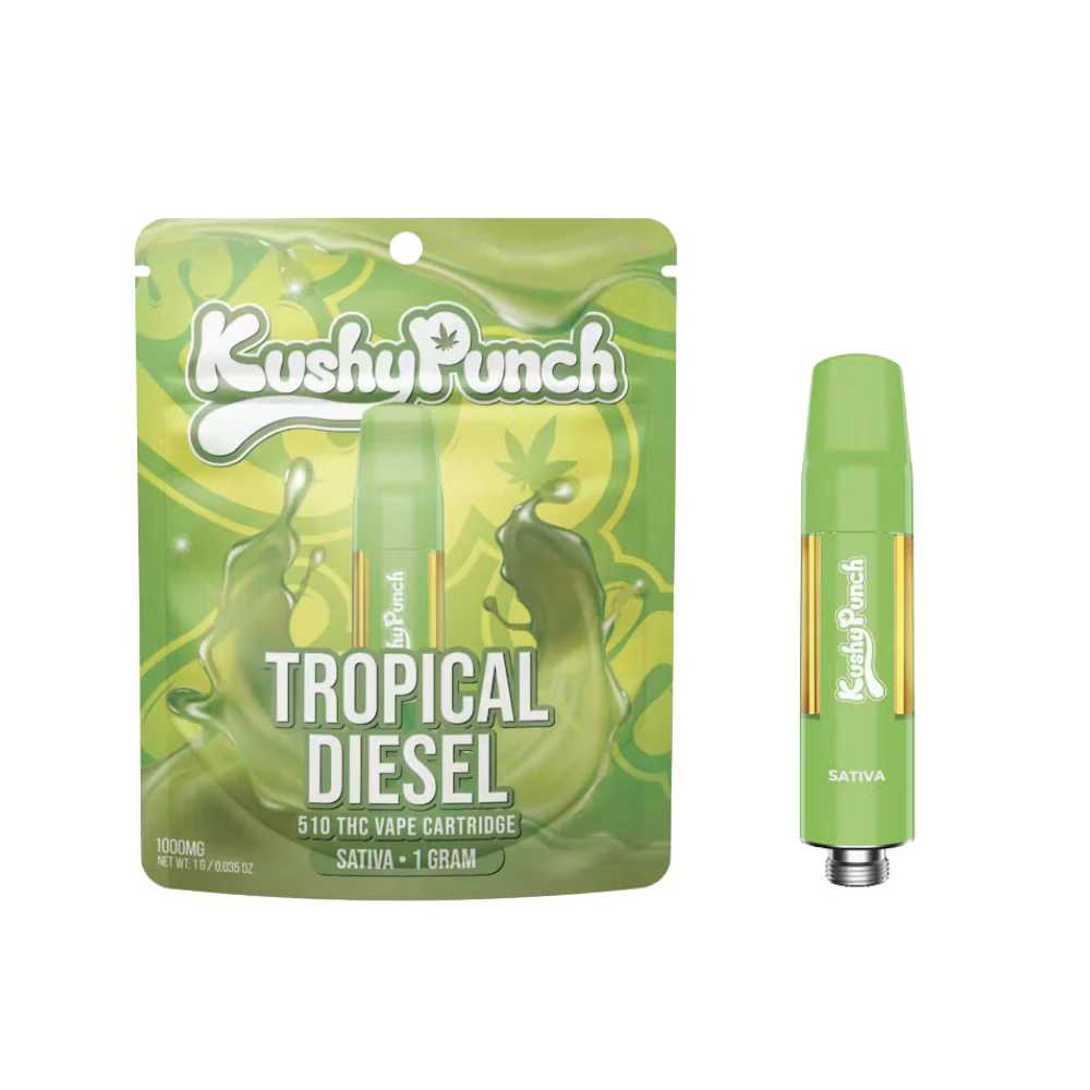 Kushy Punch - 1g Sativa Tropical Diesel (510 Thread) - Kushy Punch Main Image