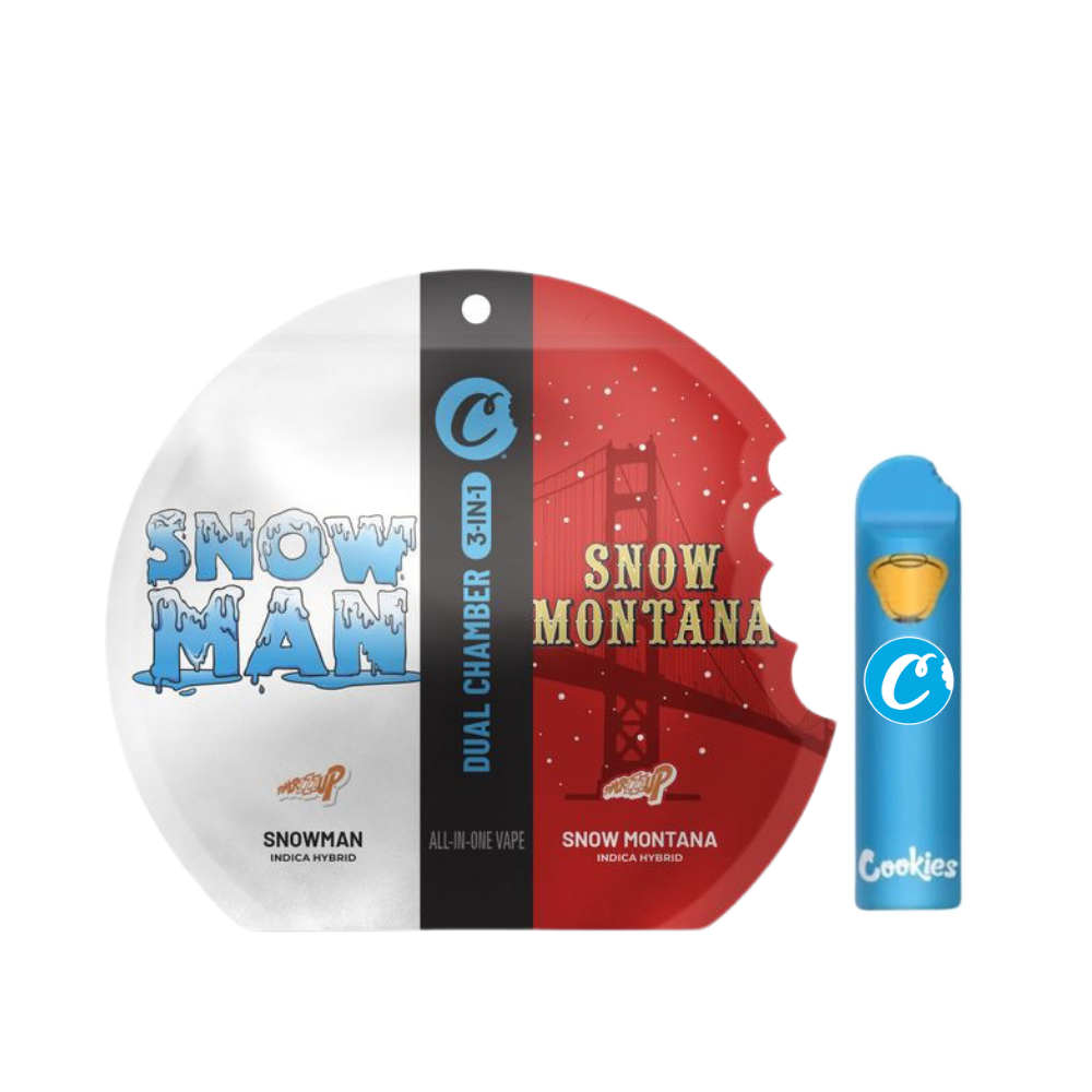 1g Snowman & Snow Montana Dual Chamber Vape (Ready-to-Use) - Cookies picture