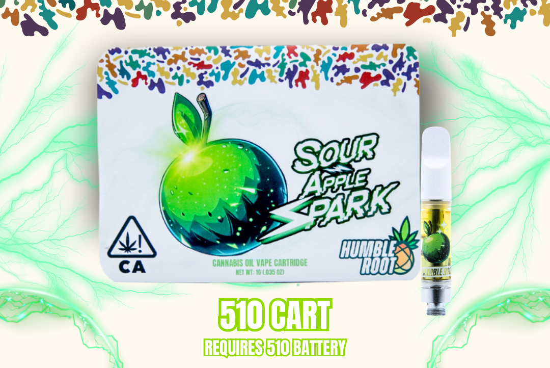 1g Sour Apple Spark (510 Thread) - Humble Root picture