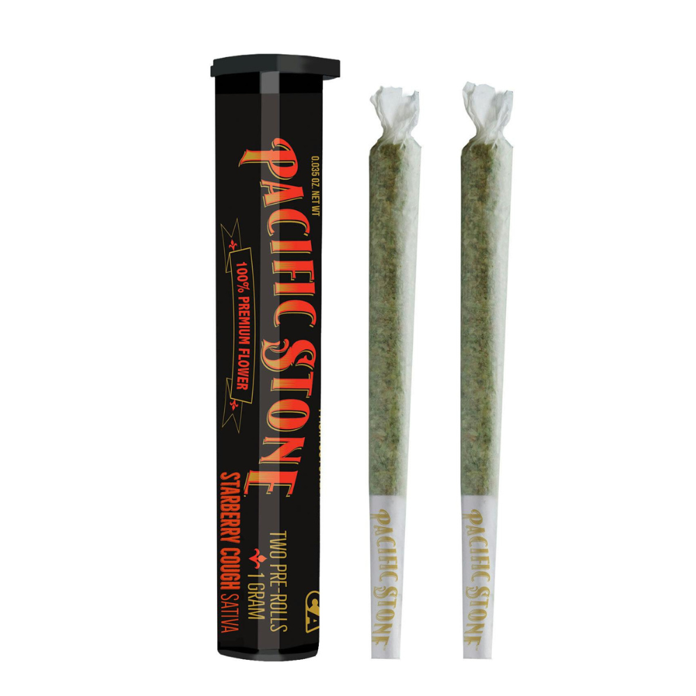 1g Starberry Cough Pre-Roll Pack (.5g - 2-Pack) - Pacific Stone picture