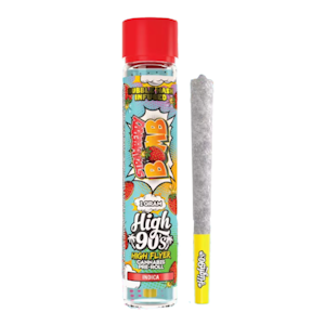HIGH 90s - 1g Strawberry Bomb High Flyer Indoor Pre-Roll - High 90's