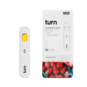 Turn - 1g Strawberry Haze Botanica Blend Disposable (Turn Up) - Turn