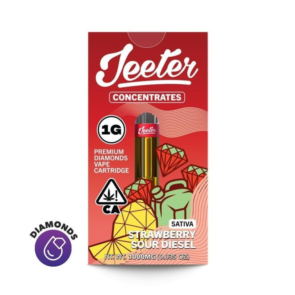 1g Strawberry Sour Diesel Liquid Diamond Juice (510 Thread) - Jeeter picture