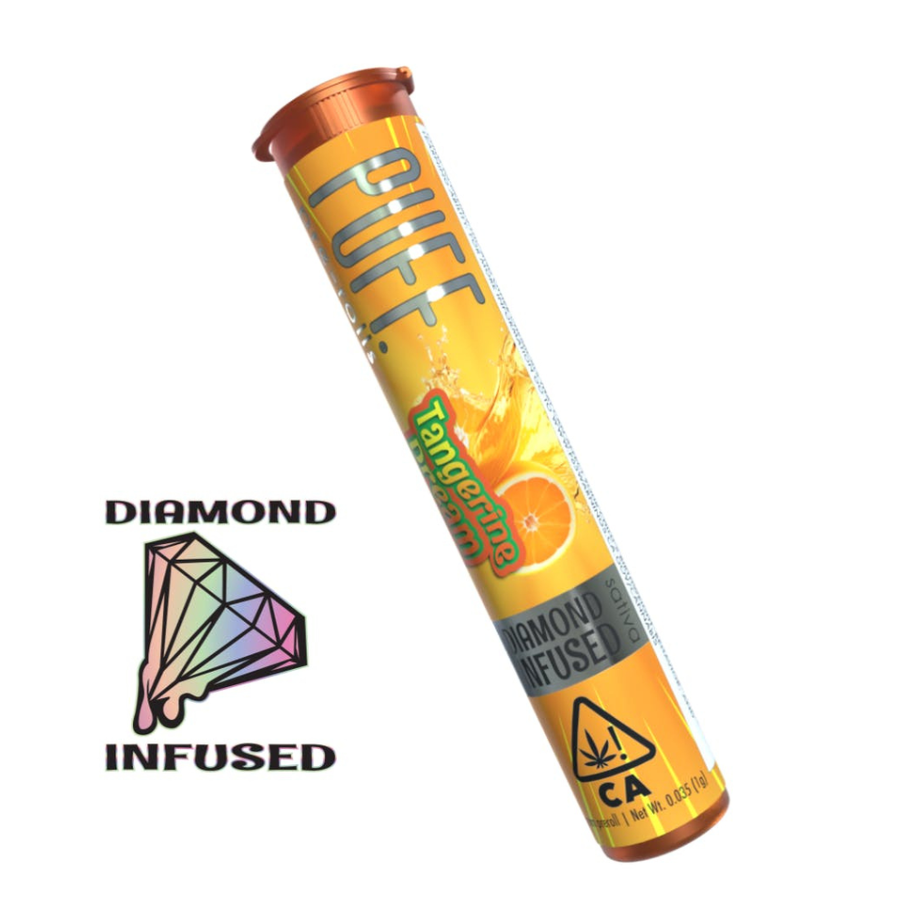 1g Tangerine Dream Diamond Infused Pre-Roll - Puff picture