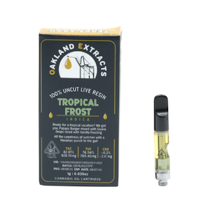 Oakland Extracts - 1g Tropical Frost Live Resin (510 Thread) - Oakland Extracts