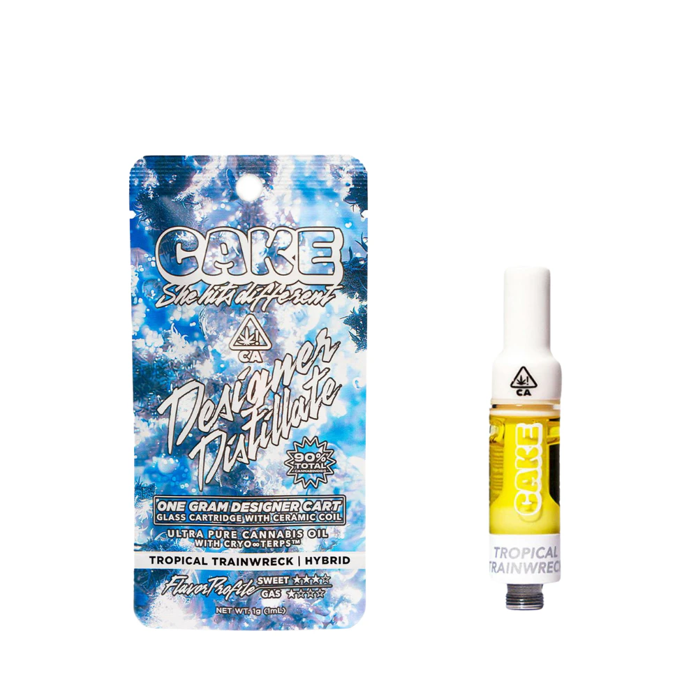 CAKE - 1g Tropical Trainwreck Designer Distillate (510 Thread) - CAKE Main Image