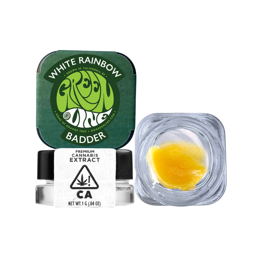 1g White Rainbow Badder - Greenline picture