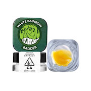 1g White Rainbow Badder - Greenline