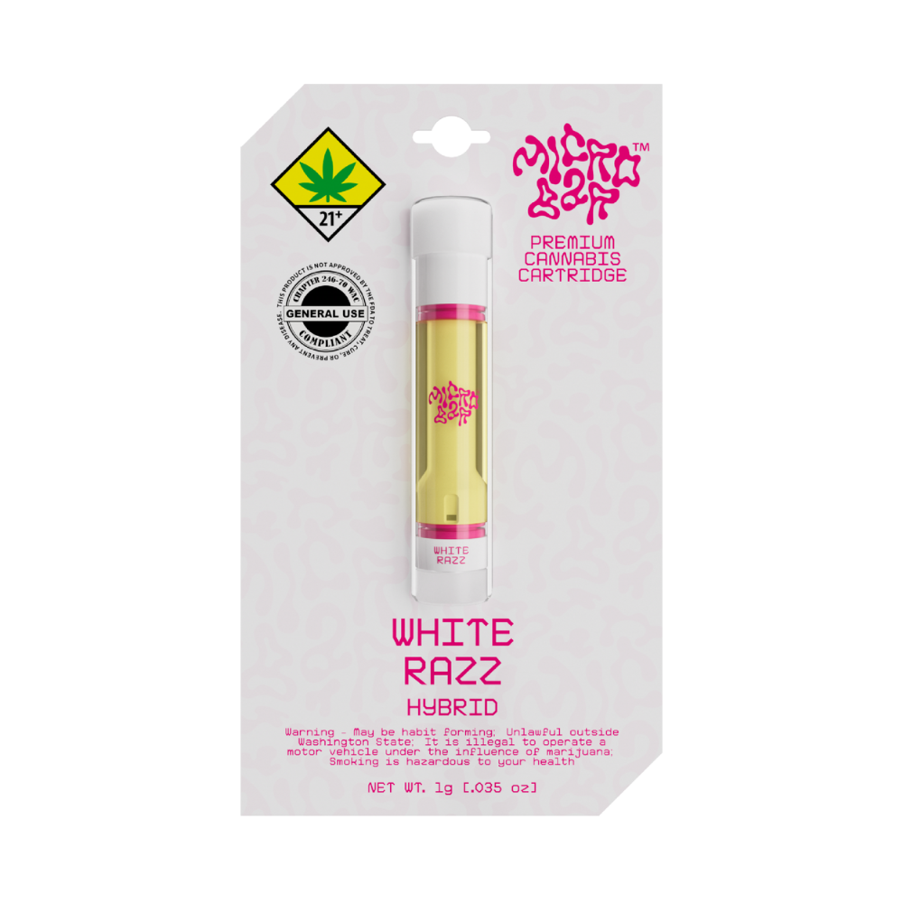 1g White Razz (510 Thread) - Micro Bar picture