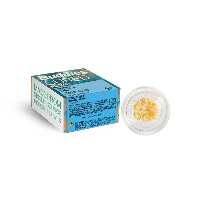 Buddies Brand - 1g Lip Smacker Cured Resin Crumble - Buddies Main Image
