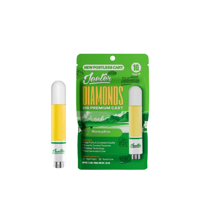 1g Honey Dew Premium Diamonds "Postless" (510 Thread) - Jeeter picture