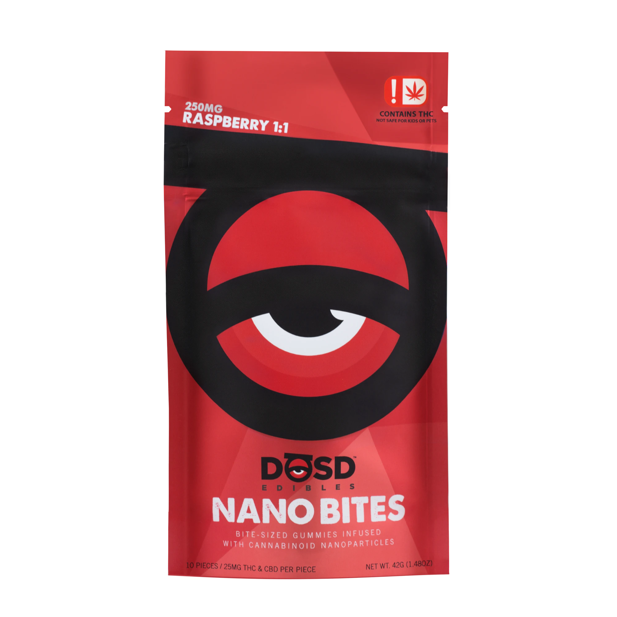 Dosd - 1:1 (H) Red Raspberry (250mg) Nanobites Main Image