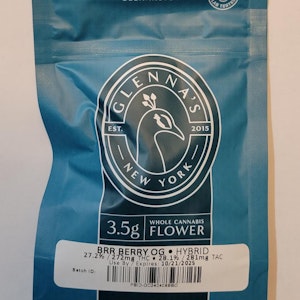 GLENNA'S - Glenna's - Brr Berry - 28% THC - 3.5g - Dry Flower