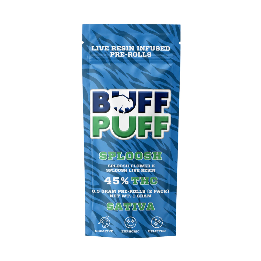 Buff Puff - Buff Puff - Sploosh - Infused Preroll - 2 x 0.5g Main Image