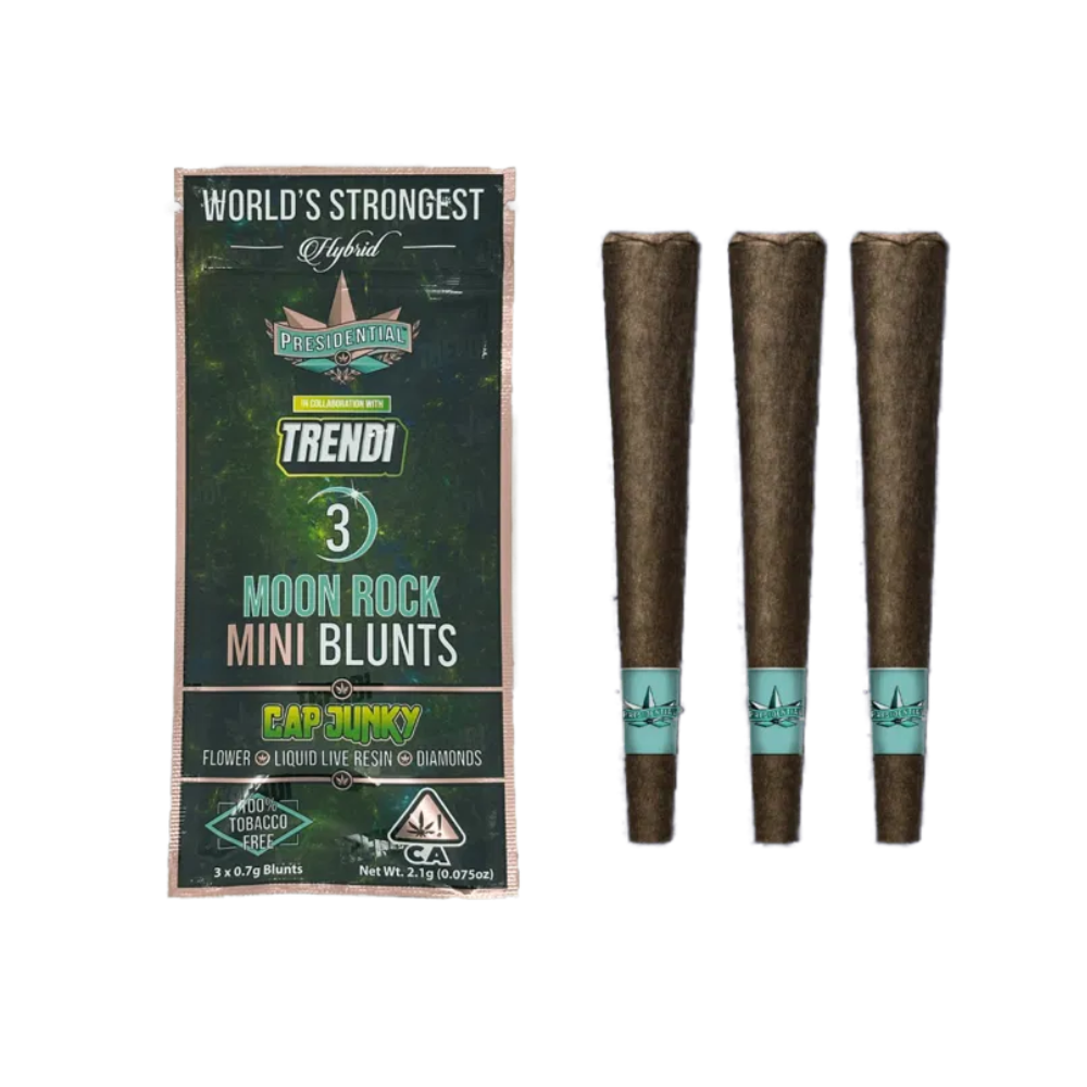 2.1g Cap Junky Moonrock Infused Mini Blunt Pack (.7g - 3 Pack) - Presidential picture