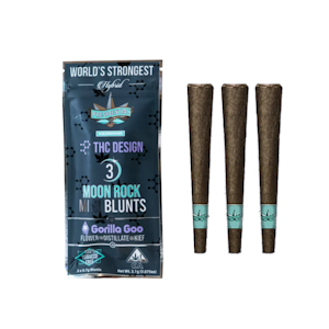 PRESIDENTIAL - 2.1g Gorilla Goo Moonrock Infused Mini Blunt Pack (.7g - 3 Pack) - Presidential