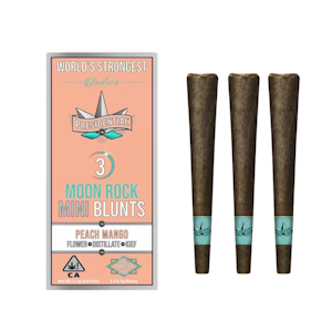PRESIDENTIAL - 2.1g Peach Mango Moonrock Infused Mini Blunt Pack (.7g - 3 pack) - Presidential