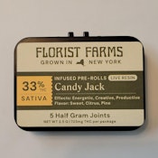 Florist Farms - Candy Jack - 36% THC - Live Resin Infused -5pk - 1/2g - Pre- Rolls