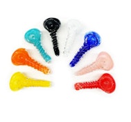 2.5" Twisted Glass Frit Hand Pipe