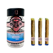 2.55g Indica Blue Razz Ice Rose Gold Hash Infused Mini Blunt Pack (.85g - 3 pack ) - El Blunto