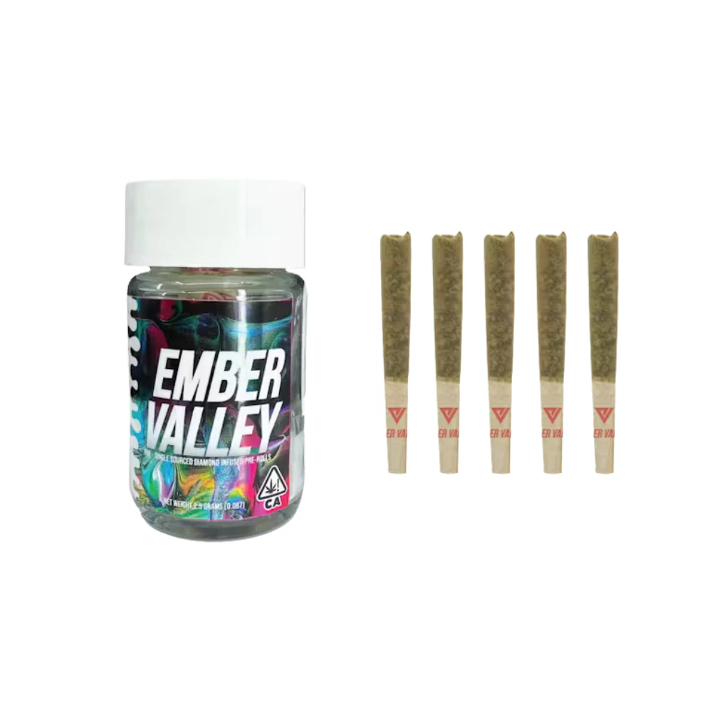 Ember Valley - 2.5g Black Pearl Infused Pre-Roll Pack (.5g - 5 pack) - Ember Valley Main Image