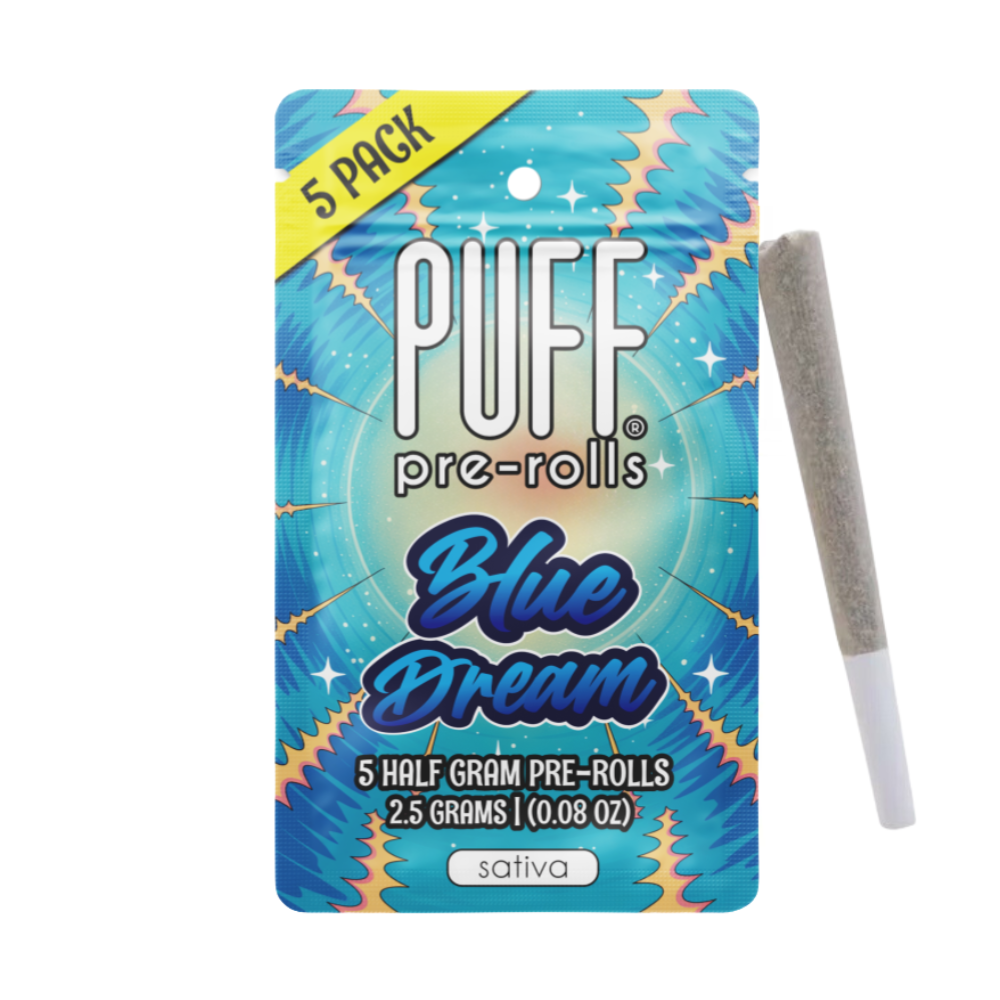 2.5g Blue Dream Pre-Roll Pack (.5g - 5 Pack) - PUFF picture