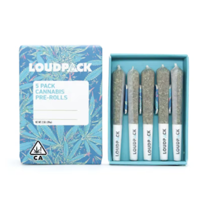 Loudpack - 2.5g Blueberry Bomb Pre-Roll Pack (.5g - 5 pack) - Loudpack