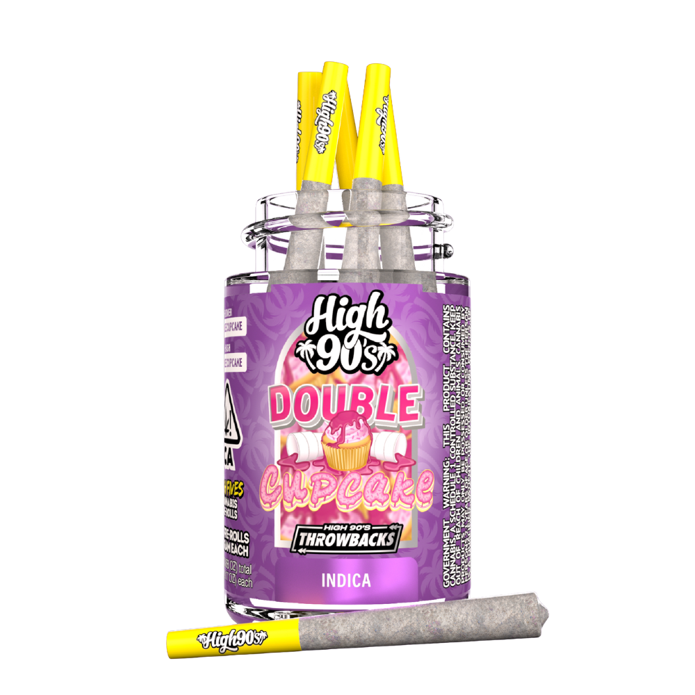 2.5g Double Cupcake Bubble Hash Infused Pre-Rolls (.5g 5 pack) - High 90's picture