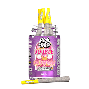 HIGH 90s - 2.5g Double Cupcake Bubble Hash Infused Pre-Rolls (.5g - 5 pack) - High 90's