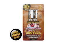 2.5g Doughlato x Chocolope Bubble Hash Infused Pre-roll Pack (.5g - 5 pack) - Puff