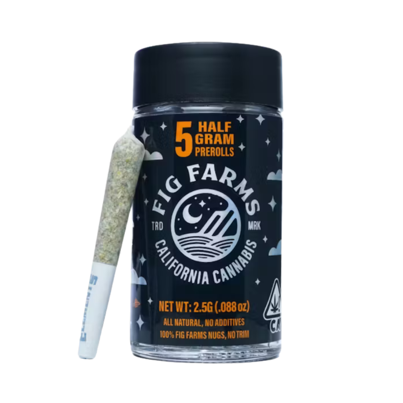 2.5g Blue Face (Indoor) Pre-Roll Pack (.5g - 5 pack) - Fig Farms picture