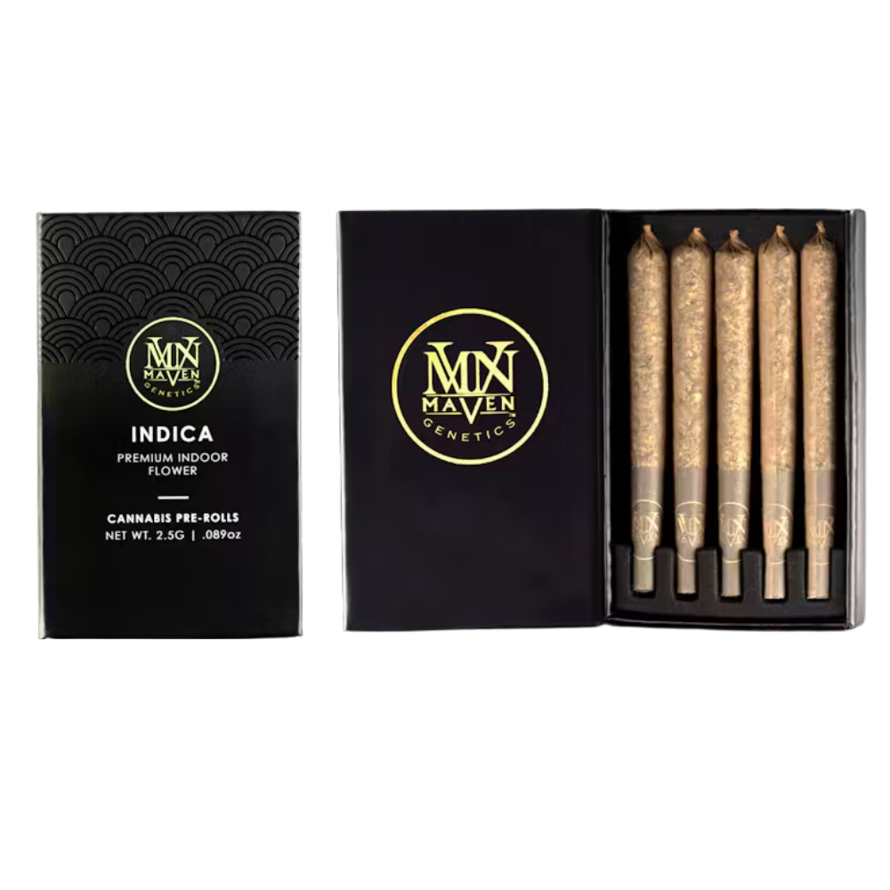 2.5g Blue Lotus (Indoor) Pre-Roll Pack (.5g - 5 pack) - Maven picture