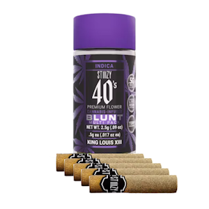 STIIIZY - 2.5g King Louis XIII Infused 40's Mini Blunts (.5g - 5 pack) - STIIIZY