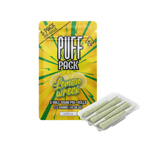 PUFF - 2.5g Lemonwreck Pre-Roll Pack (.5g - 5 Pack) - Puff