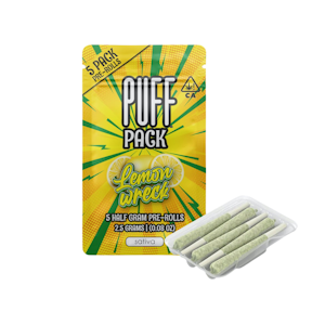 Puff - 2.5g LemonWreck Pre-Roll Pack (.5g - 5 Pack) - PUFF