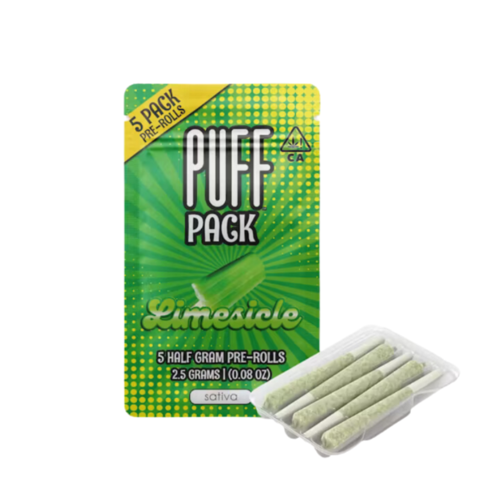 2.5g Limesicle Pre-Roll Pack (.5g - 5 Pack) - Puff picture