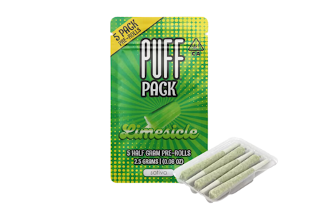 Puff - 2.5g Limesicle Pre-Roll Pack (.5g - 5 Pack) - Puff