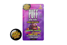 2.5g Modified Grapes x Apples & Bananas Bubble Hash Infused Pre-roll Pack (.5g - 5 pack) - Puff