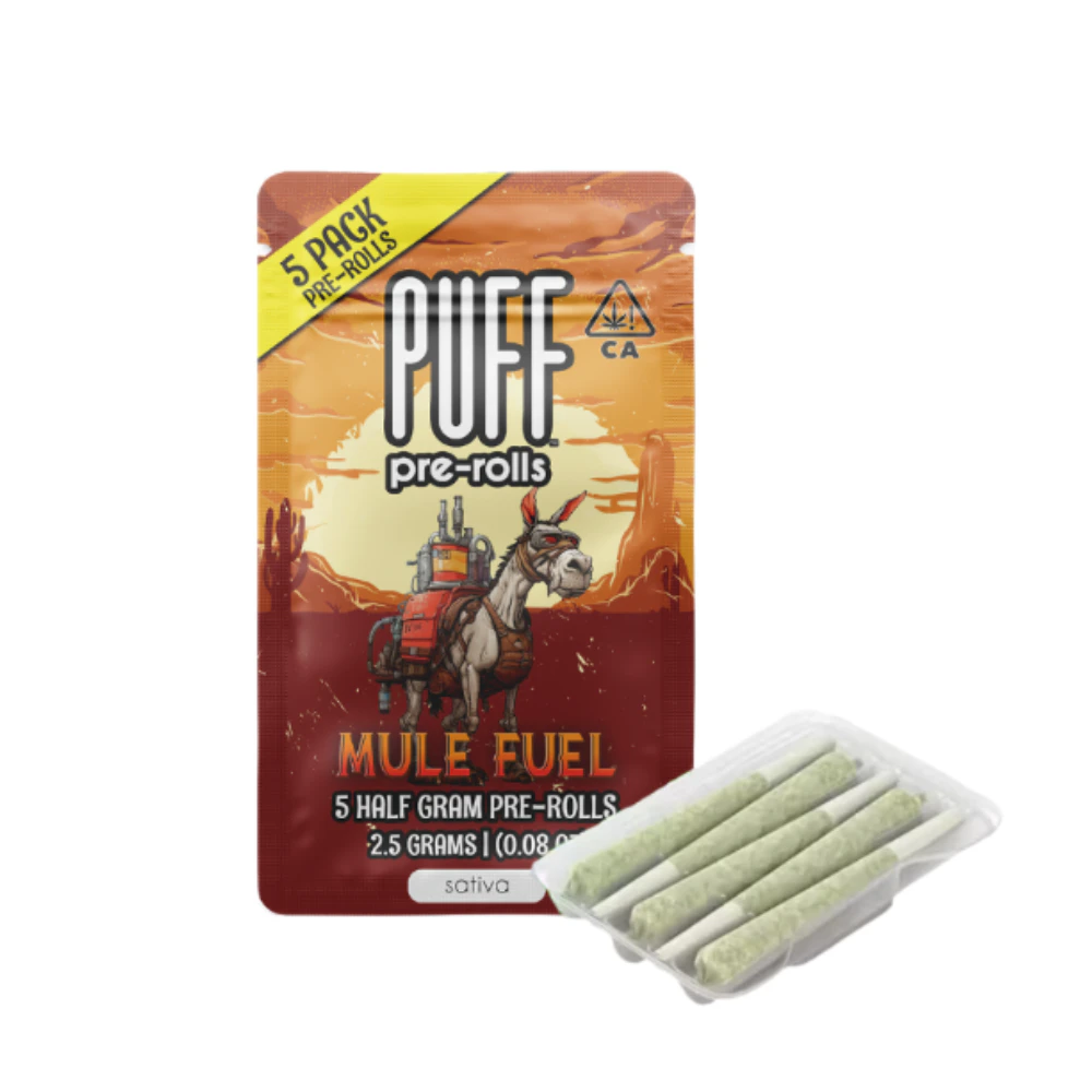 PUFF - 2.5g Mule Fuel Pre-Roll Pack (.5g - 5 Pack) - Puff Main Image