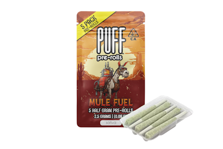Puff - 2.5g Mule Fuel Pre-Roll Pack (.5g - 5 Pack) - Puff