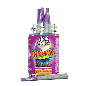 HIGH 90s - 2.5g Paradise Bubble Hash Infused Pre-Rolls (.5g - 5 pack) - High 90's