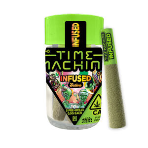 Time Machine - 2.5g Peach Ringz Infused Pre-Roll Pack (.5g - 5 Pack) - Time Machine