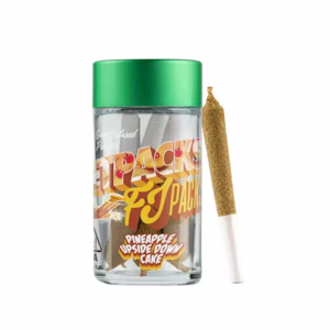 JetPacks Pre-Rolls - 2.5g Pineapple Upside Down Cake Infused Pre-Roll Pack (.5g - 5 pack) - JetPacks