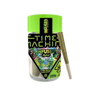 Time Machine - 2.5g Raspberry Cough Infused Pre-Roll Pack (.5g - 5 Pack) - Time Machine