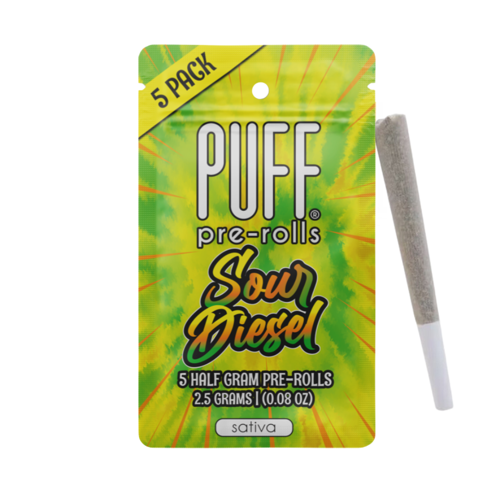 2.5g Sour Diesel Pre-Roll Pack (.5g - 5 Pack) - PUFF picture